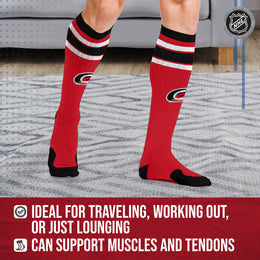 Carolina Hurricanes NHL Adult Knee High-Performance Socks - Red