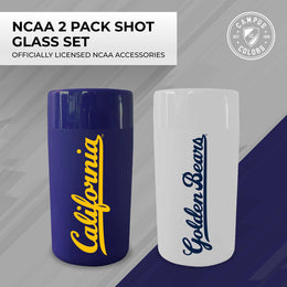 Cal Golden Bears College and University 2-Pack Shot Glasses - Team Color