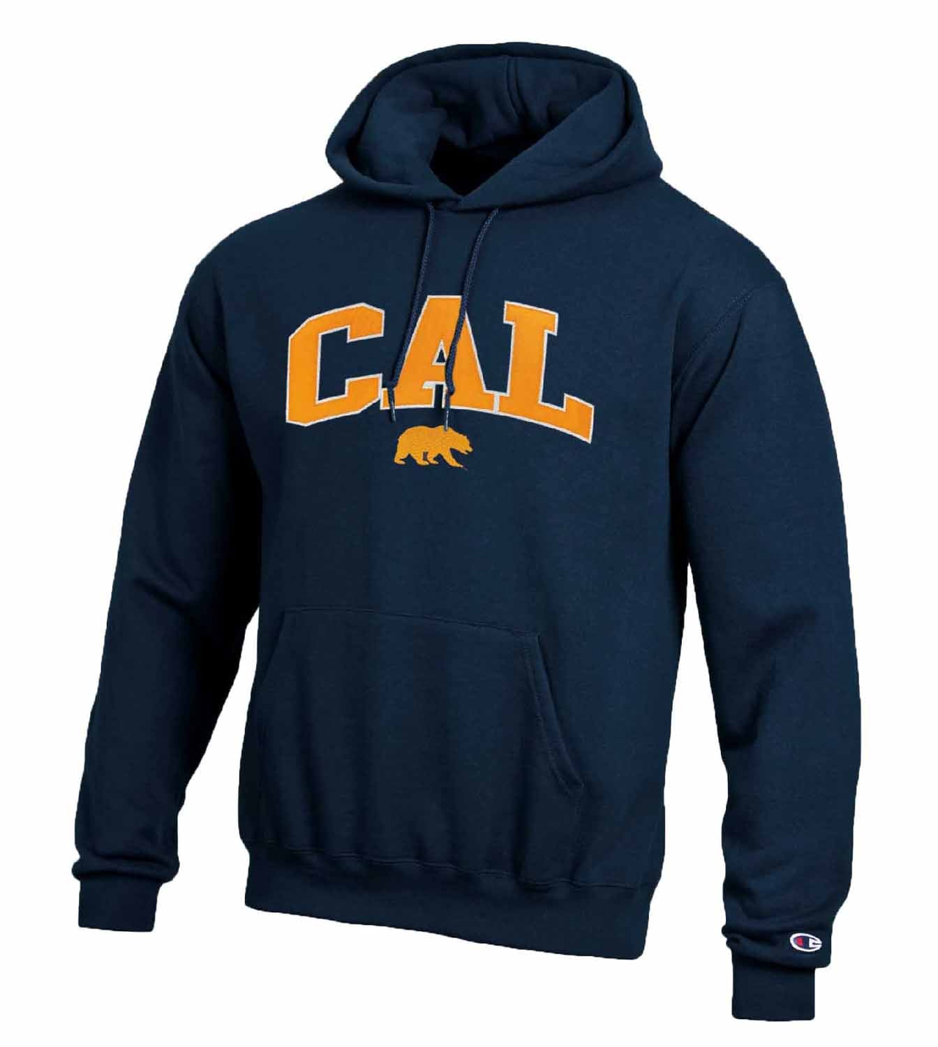 Cal Golden Bears Adult Tackle Twill Hooded Sweatshirt - Navy