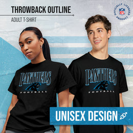Carolina Panthers NFL Adult Overtime Blueprint Tag-Less T-Shirt - Black