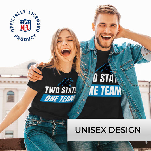 Carolina Panthers NFL Adult Team Slogan Unisex T-Shirt - Black
