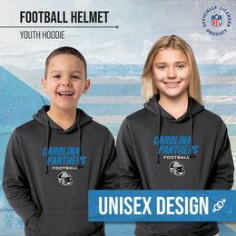 Carolina Panthers NFL Youth Football Helmet Hood - Charcoal