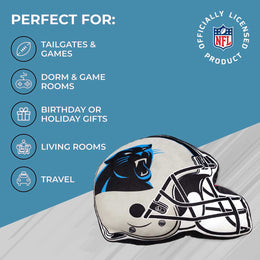 Carolina Panthers NFL Helmet Football Super Soft Plush Pillow - Carolina Blue