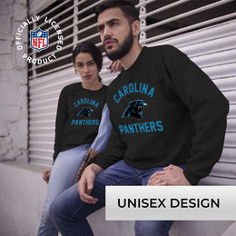 Carolina Panthers NFL Adult Gameday Football Crewneck Sweatshirt - Black