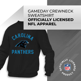Carolina Panthers NFL Adult Gameday Football Crewneck Sweatshirt - Black