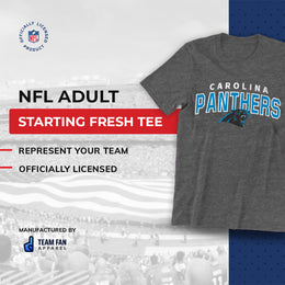 Carolina Panthers NFL Starting Fresh Short Sleeve Heather T-Shirt - Sport Gray