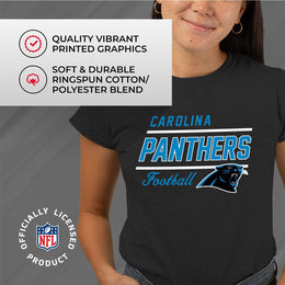 Carolina Panthers NFL Gameday Women's Relaxed Fit T-shirt - Black