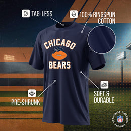 Chicago Bears NFL Adult Retro Gameday Unisex T-Shirt - Navy