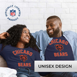 Chicago Bears NFL Gameday Adult Long Sleeve Shirt - Navy