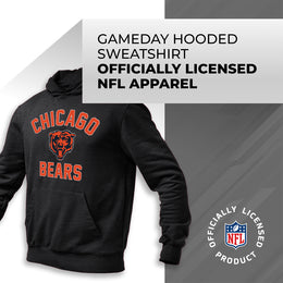 Chicago Bears NFL Adult Gameday Hooded Sweatshirt - Heathered Charcoal