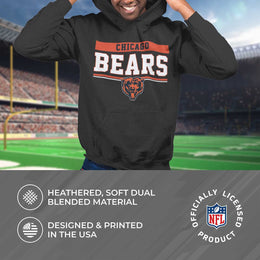 Chicago Bears NFL Adult Gameday Charcoal Hooded Sweatshirt - Charcoal