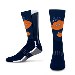 Chicago Bears NFL V Curve  Socks - Team Color