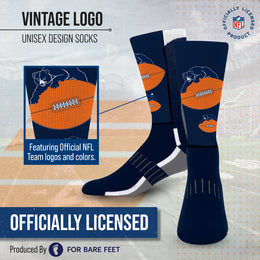 Chicago Bears NFL V Curve  Socks - Team Color