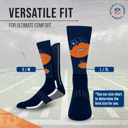 Chicago Bears NFL V Curve  Socks - Team Color