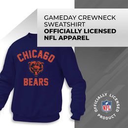 Chicago Bears NFL Adult Gameday Football Crewneck Sweatshirt - Navy