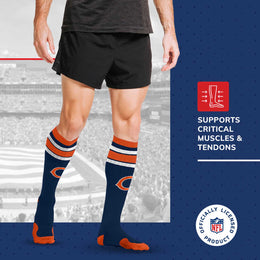 Chicago Bears NFL Adult Knee High-Performance Socks - Navy