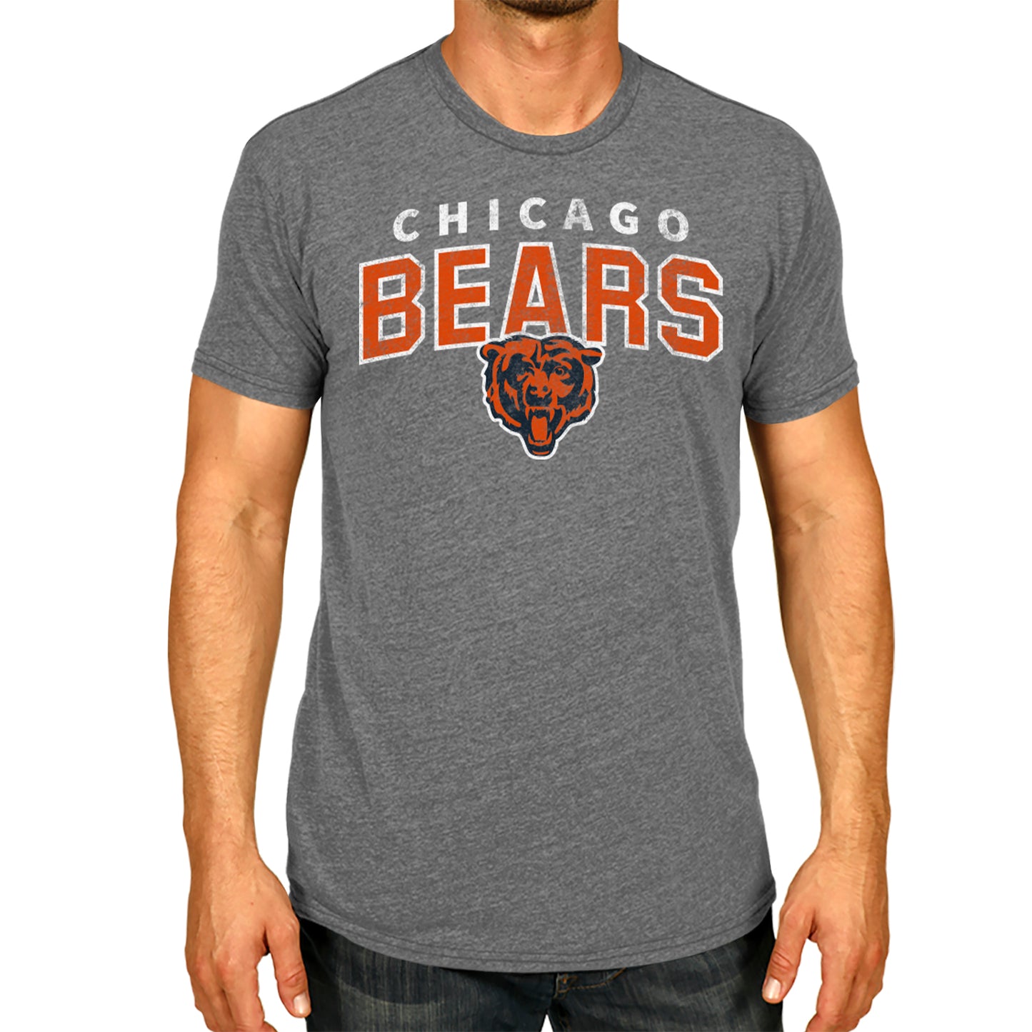 Chicago Bears NFL Starting Fresh Short Sleeve Heather T-Shirt - Sport Gray