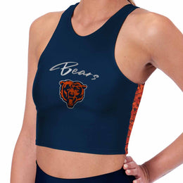 Chicago Bears NFL Women's Sports Bra Activewear - Navy