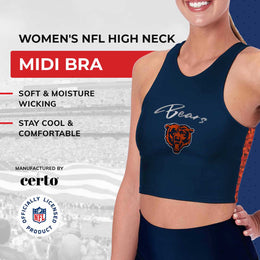 Chicago Bears NFL Women's Sports Bra Activewear - Navy