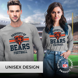 Chicago Bears NFL Adult Property Of Long SleeveT Shirt - Sport Gray