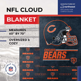 Chicago Bears NFL Double Sided Blanket - Navy