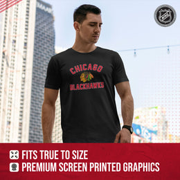 Chicago Blackhawks NHL Adult Game Day Unisex T-Shirt - Black