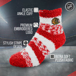 Chicago Blackhawks NHL Unisex Cozy Sleep Socks - Red