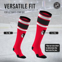 Chicago Blackhawks NHL Adult Knee High-Performance Socks - Red