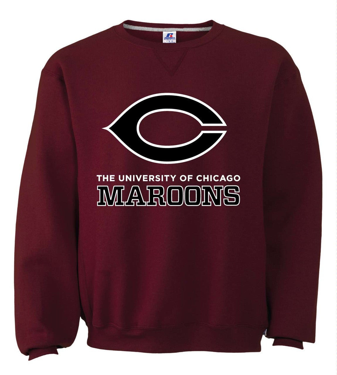 Chicago Maroons  Adult Arch N' Logo Pullover Sweatshirt - Maroon