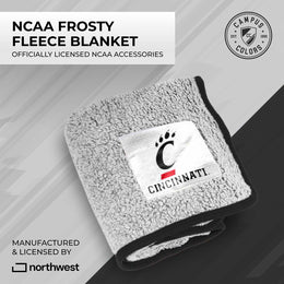 Cincinnati  Bearcats NCAA Silk Sherpa College Throw Blanket - Red