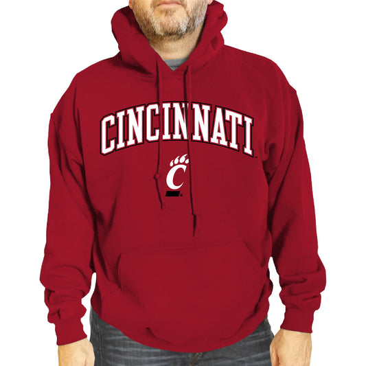 Cincinnati Bearcats Adult Arch & Logo Soft Style Gameday Hooded Sweatshirt - Red