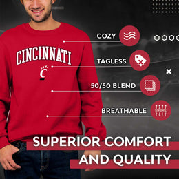 Cincinnati Bearcats Adult Arch & Logo Soft Style Gameday Crewneck Sweatshirt - Red