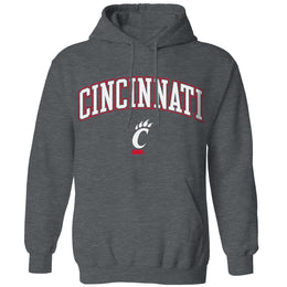 Cincinnati Bearcats Adult Arch & Logo Soft Style Gameday Hooded Sweatshirt - Black