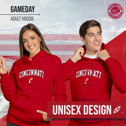 Cincinnati Bearcats Adult Arch & Logo Soft Style Gameday Hooded Sweatshirt - Red