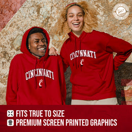 Cincinnati Bearcats Adult Arch & Logo Soft Style Gameday Hooded Sweatshirt - Red