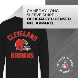 Cleveland Browns NFL Gameday Adult Long Sleeve Shirt - Black