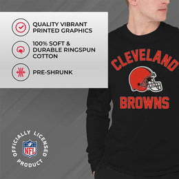 Cleveland Browns NFL Gameday Adult Long Sleeve Shirt - Black