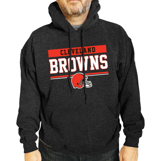 Cleveland Browns NFL Adult Gameday Charcoal Hooded Sweatshirt - Charcoal