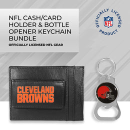 Cleveland Browns NFL Bottle Opener Keychain Bundle - Black