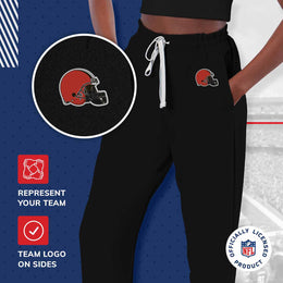 Cleveland Browns NFL Women's Phase Jogger Pants - Black