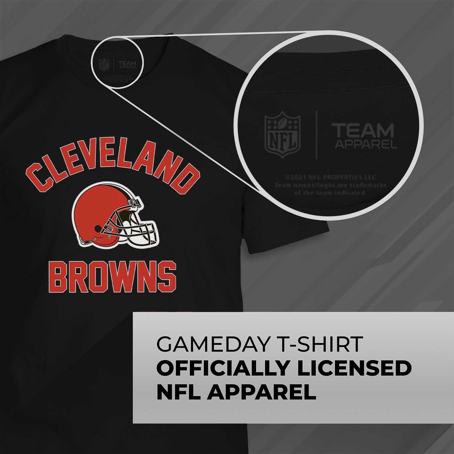 Cleveland Browns NFL Adult Gameday T-Shirt - Black