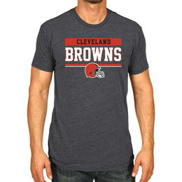 Cleveland Browns NFL Adult Team Block Tagless T-Shirt - Charcoal