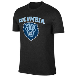 Columbia Lions Campus Colors NCAA Adult Cotton Blend Charcoal Tagless T-Shirt - Charcoal
