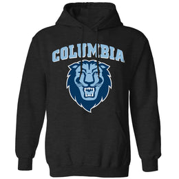 Columbia Lions NCAA Adult Cotton Blend Charcoal Hooded Sweatshirt - Charcoal