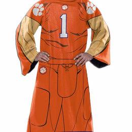 Clemson Tigers NCAA Team Wearable Blanket with Sleeves - Orange