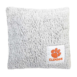 Clemson Tigers Two Tone Sherpa Throw Pillow - Team Color