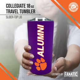 Clemson Tigers NCAA Stainless Steel Travel Tumbler for Alumni - Purple