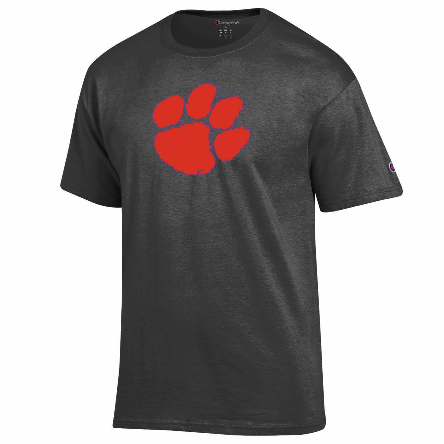 Clemson Tigers Champion Adult NCAA Soft Style Mascot Tagless T-Shirt - Charcoal