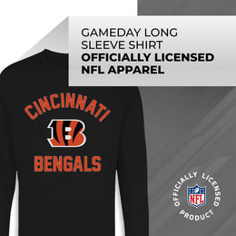 Cincinnati Bengals NFL Gameday Adult Long Sleeve Shirt - Black