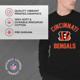 Cincinnati Bengals NFL Gameday Adult Long Sleeve Shirt - Black